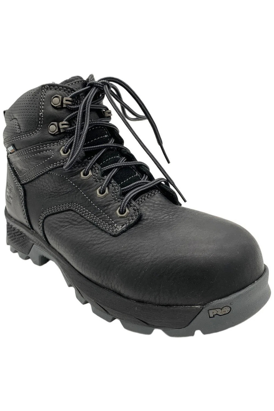 Timberland Women's Pro TiTAN EV 6" Composite Toe Boots Black/Grey - Medium
